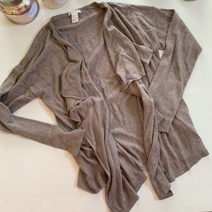 H&M light brown taupe cardigan